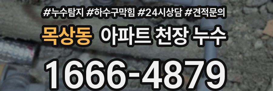 목상동 아파트 천장 누수