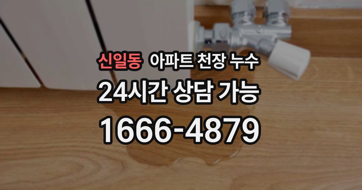 신일동 아파트 천장 누수