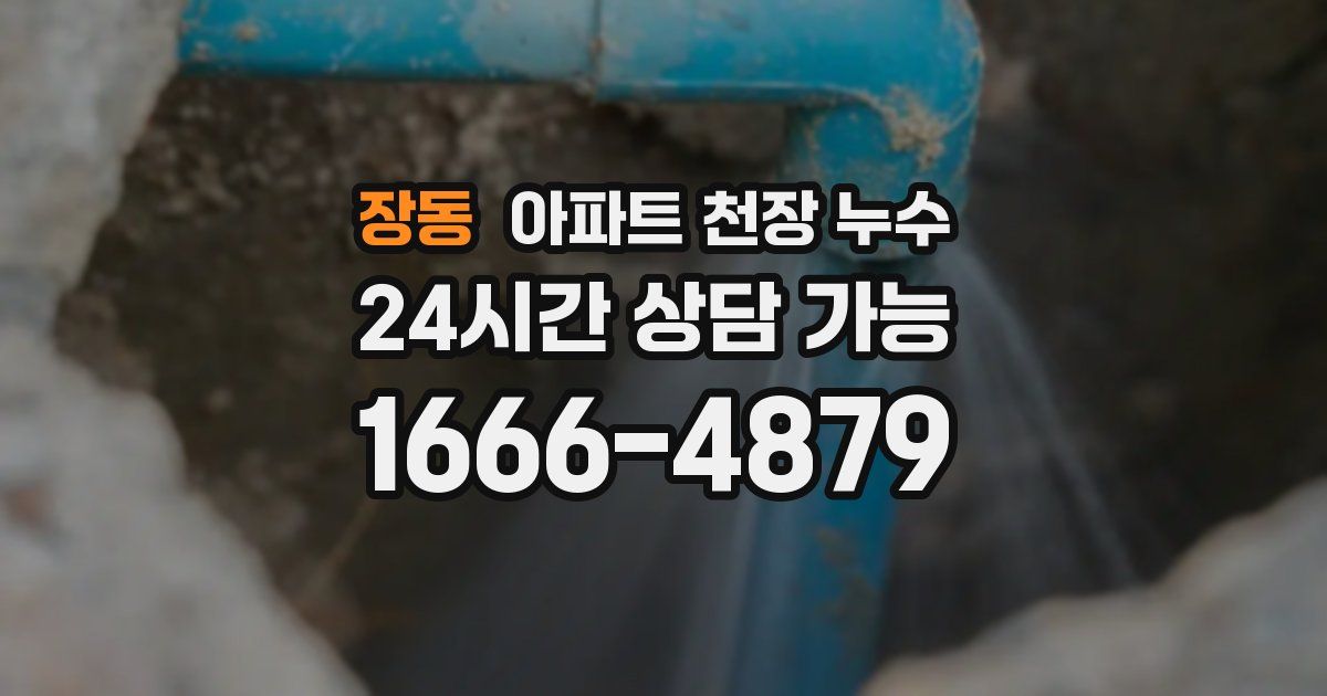 장동 아파트 천장 누수