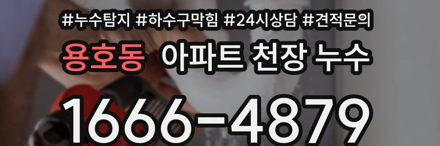 용호동 아파트 천장 누수