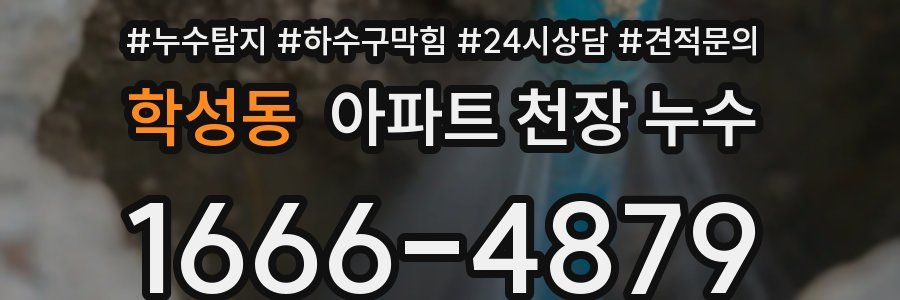 학성동 아파트 천장 누수