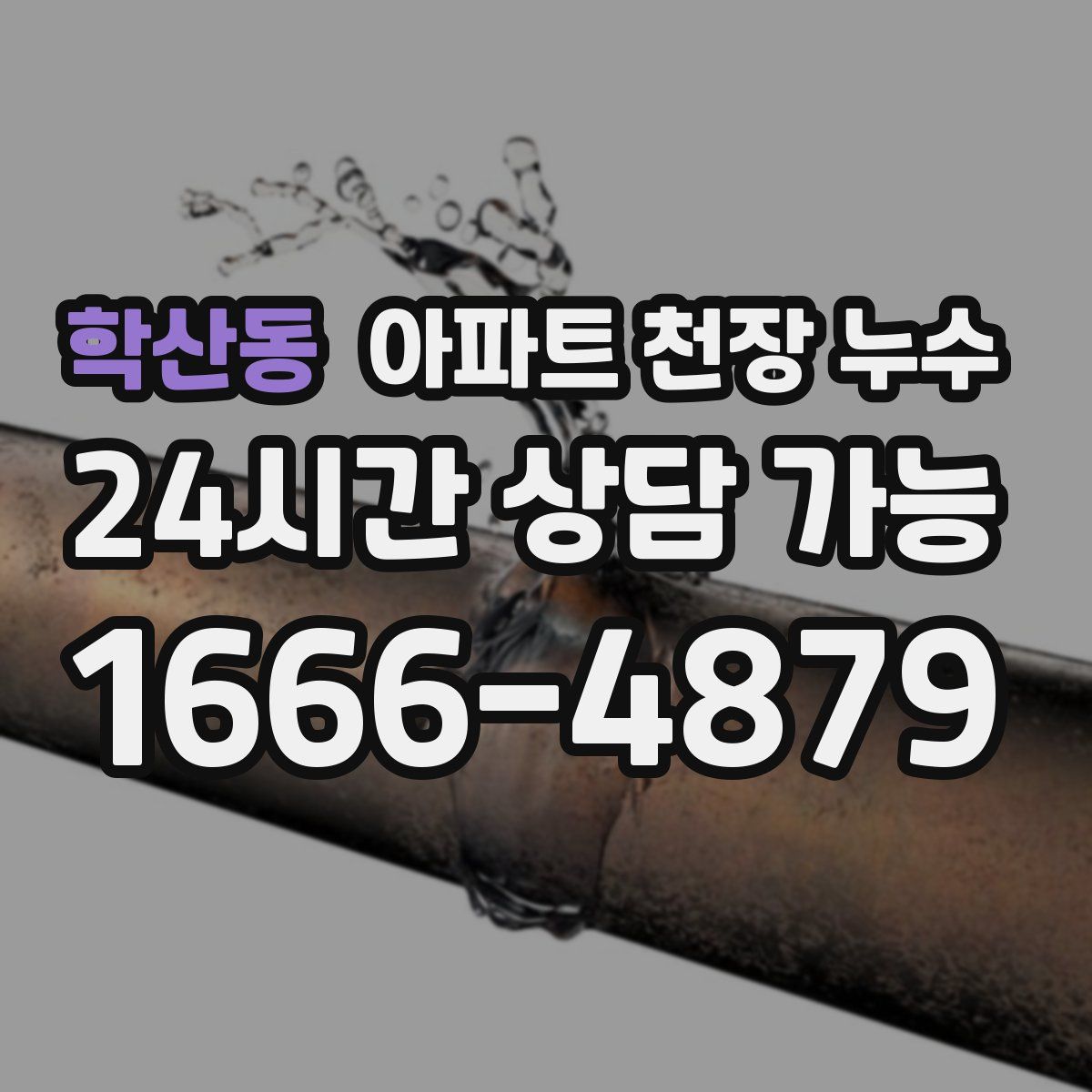 학산동 아파트 천장 누수