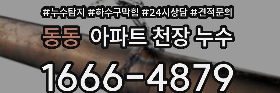 동동 아파트 천장 누수