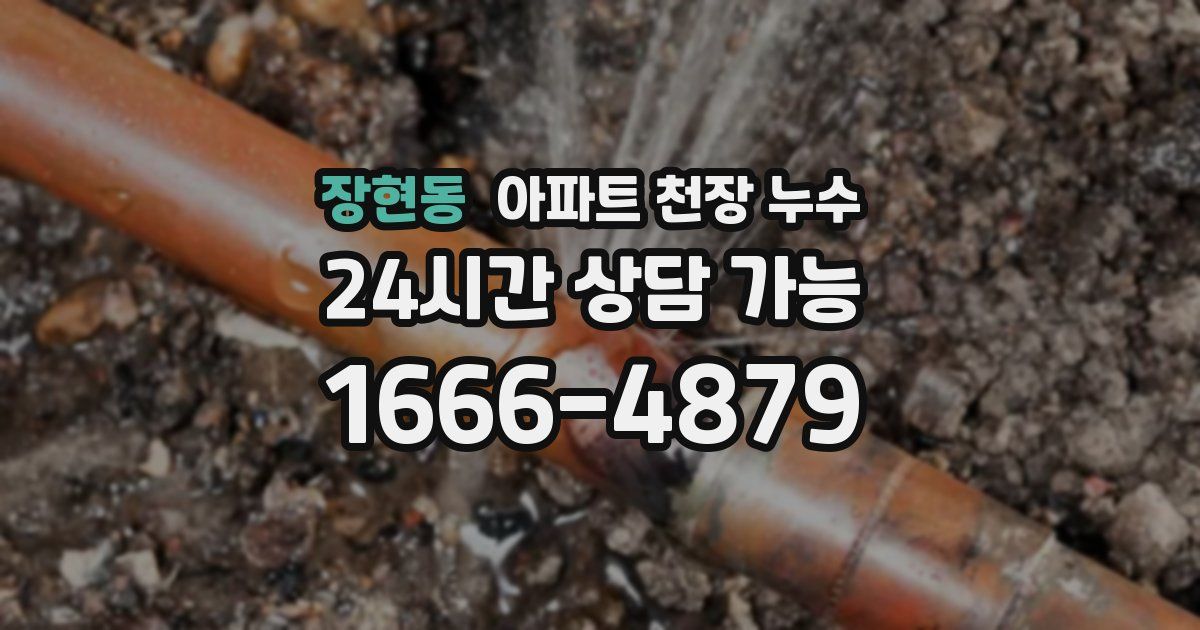 장현동 아파트 천장 누수