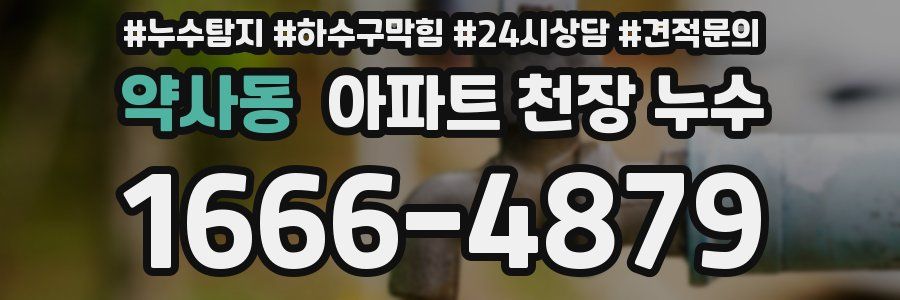 약사동 아파트 천장 누수
