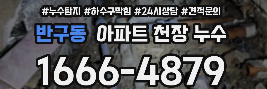 반구동 아파트 천장 누수