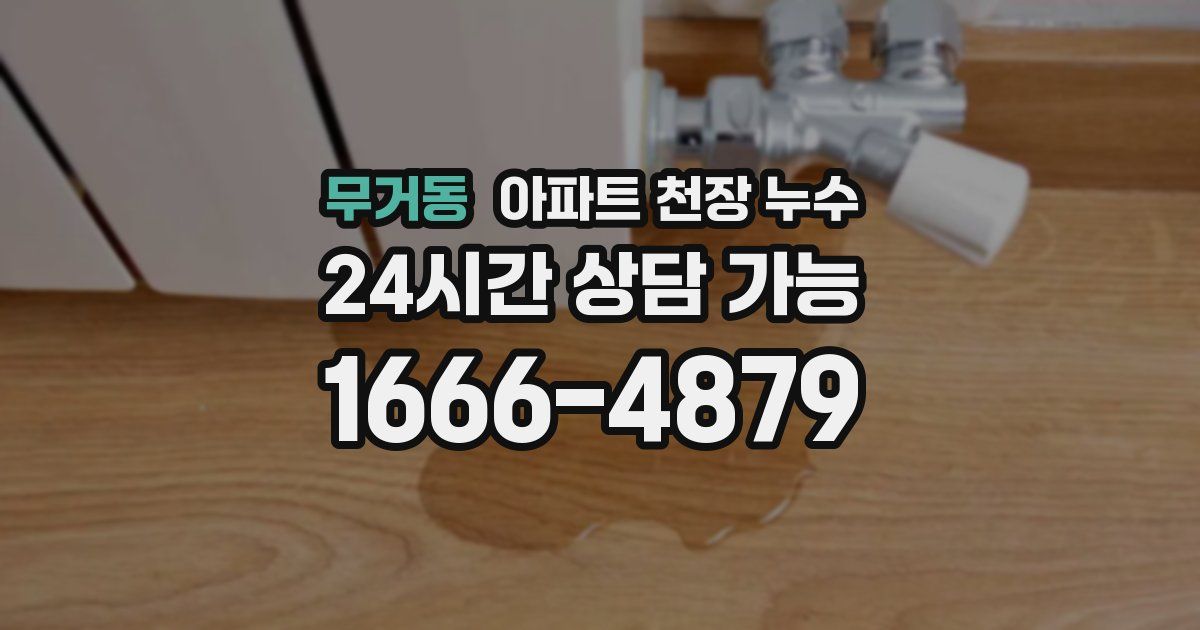 무거동 아파트 천장 누수