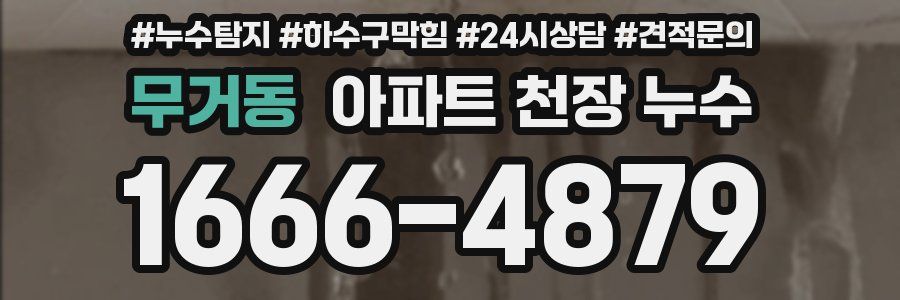 무거동 아파트 천장 누수