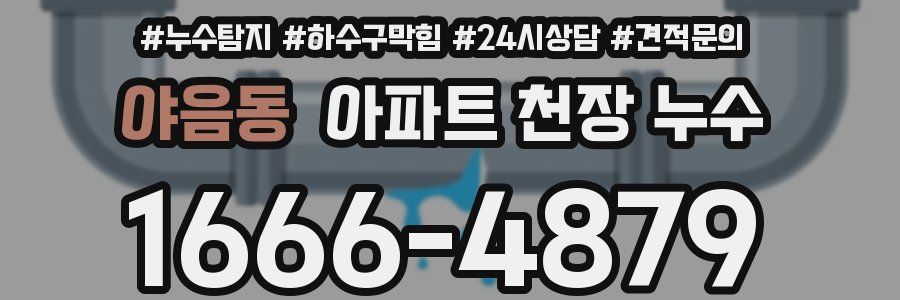 야음동 아파트 천장 누수