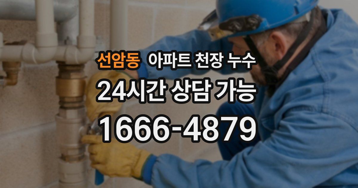 선암동 아파트 천장 누수