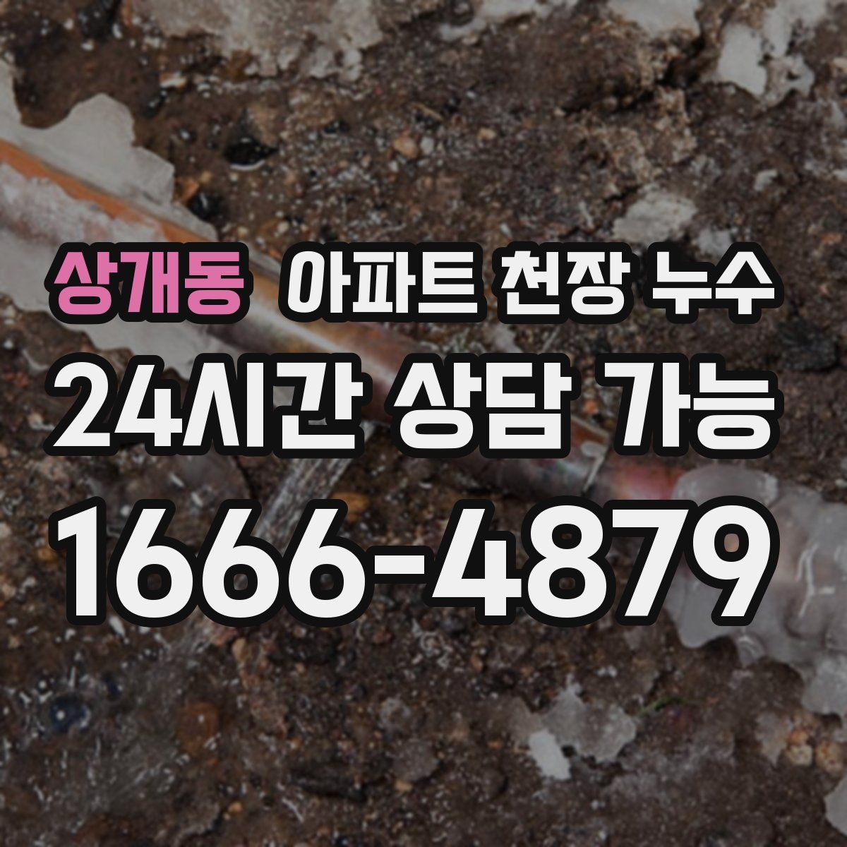 상개동 아파트 천장 누수