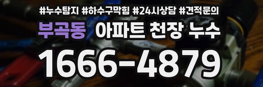 부곡동 아파트 천장 누수
