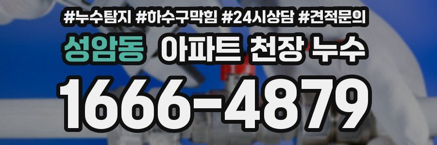 성암동 아파트 천장 누수