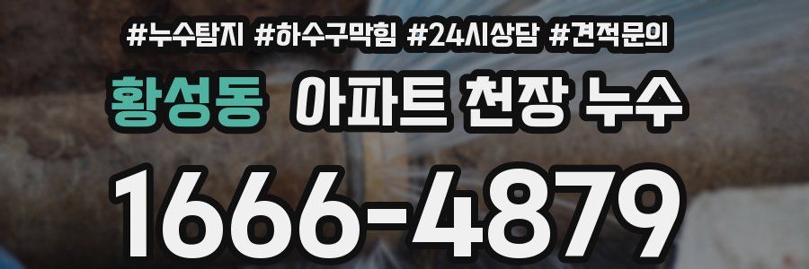 황성동 아파트 천장 누수