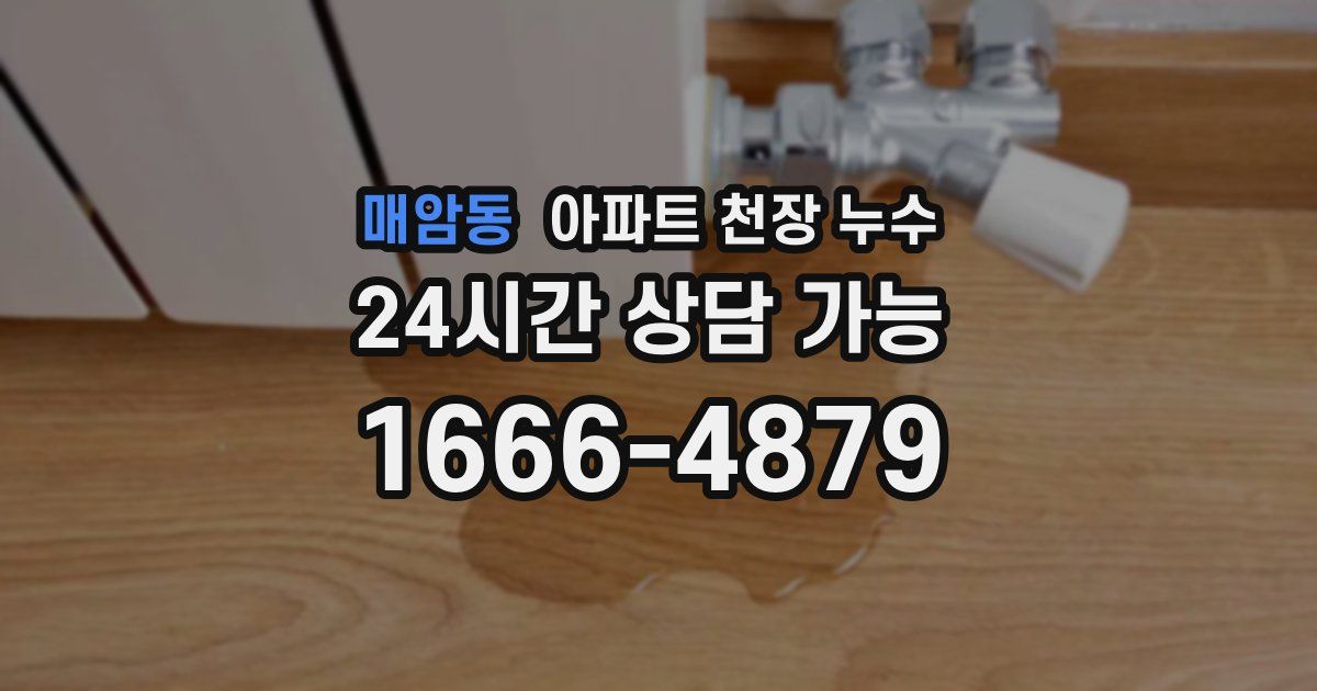 매암동 아파트 천장 누수