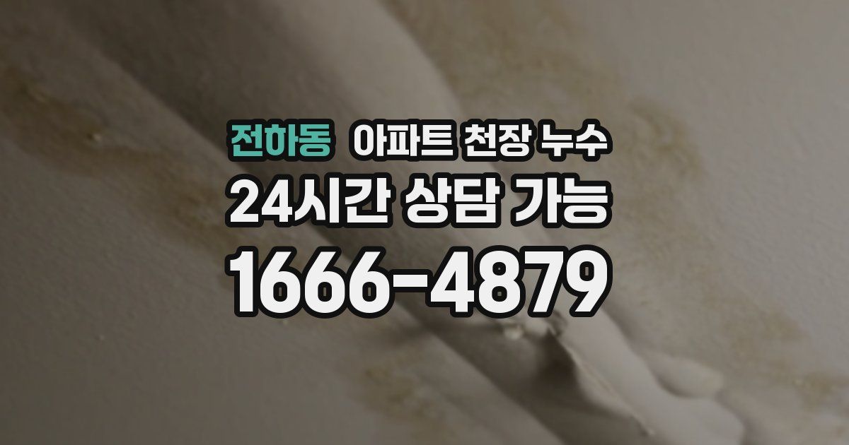 전하동 아파트 천장 누수