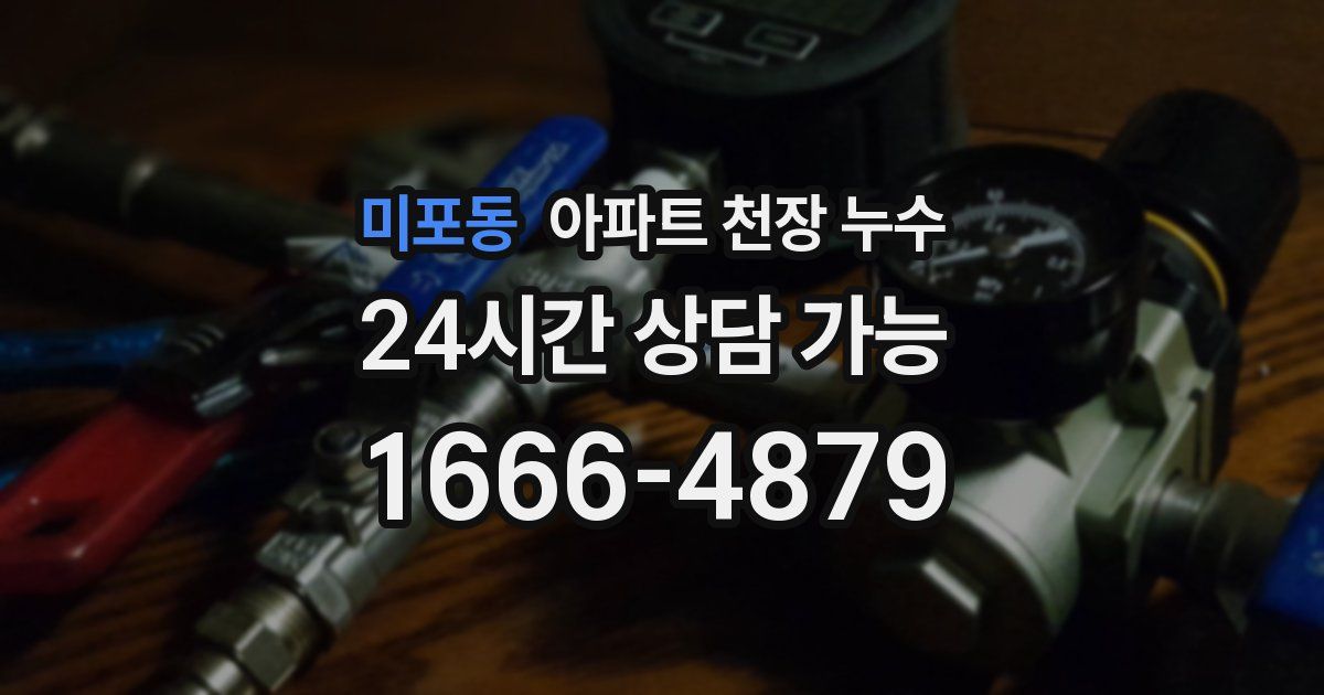 미포동 아파트 천장 누수