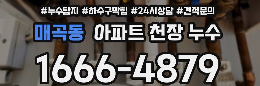 매곡동 아파트 천장 누수