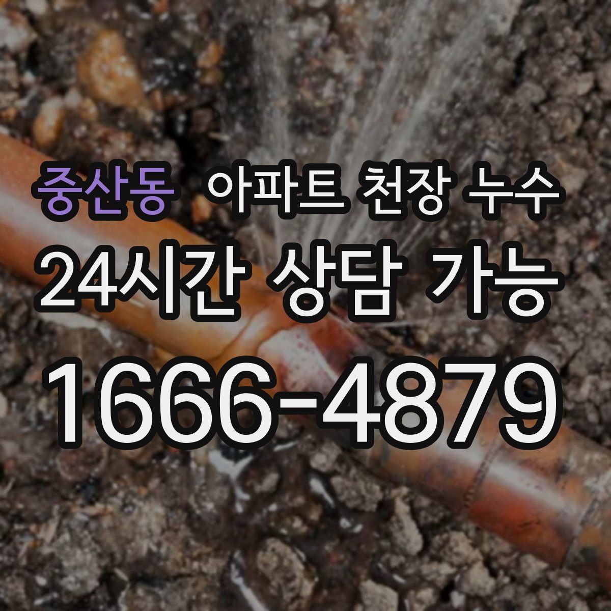 중산동 아파트 천장 누수