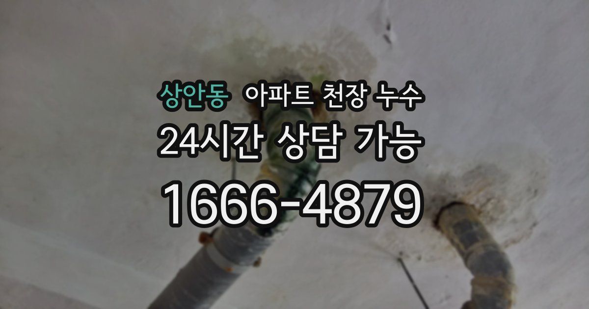 상안동 아파트 천장 누수