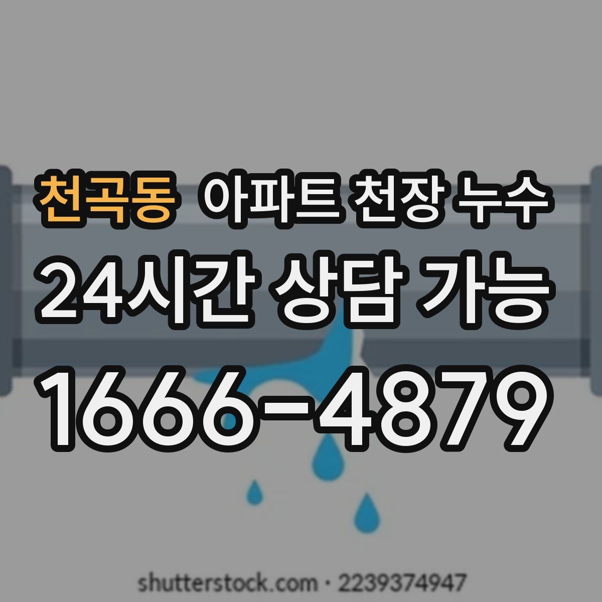 천곡동 아파트 천장 누수