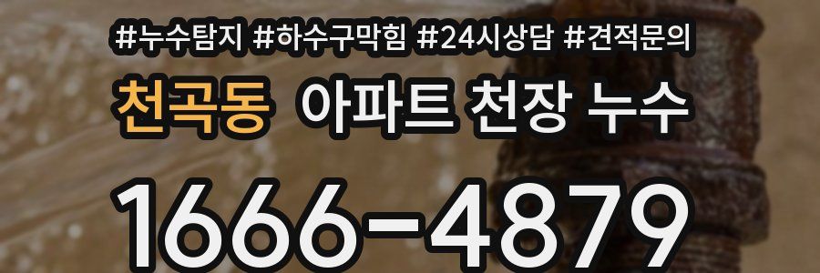 천곡동 아파트 천장 누수