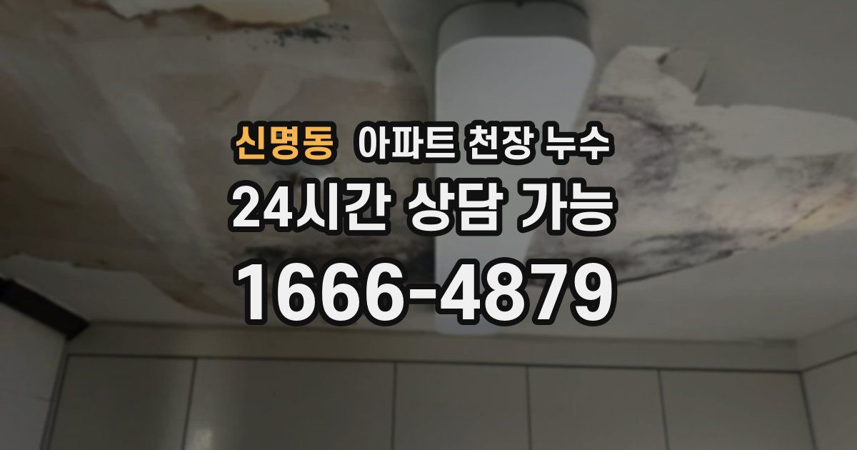 신명동 아파트 천장 누수