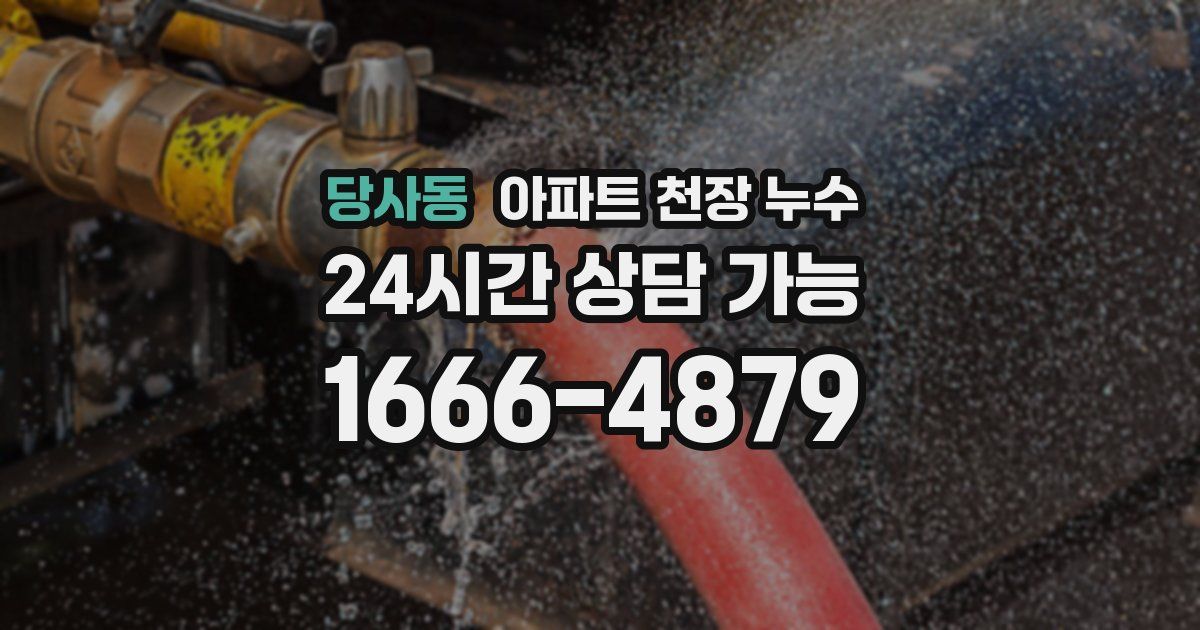 당사동 아파트 천장 누수