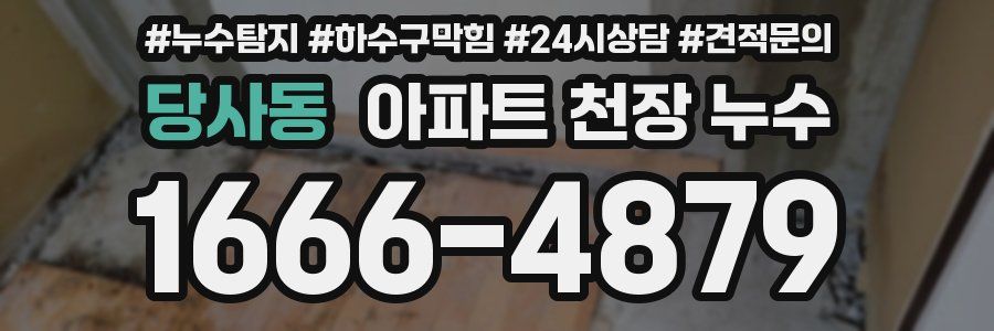 당사동 아파트 천장 누수