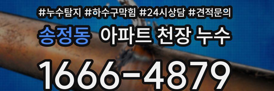 송정동 아파트 천장 누수
