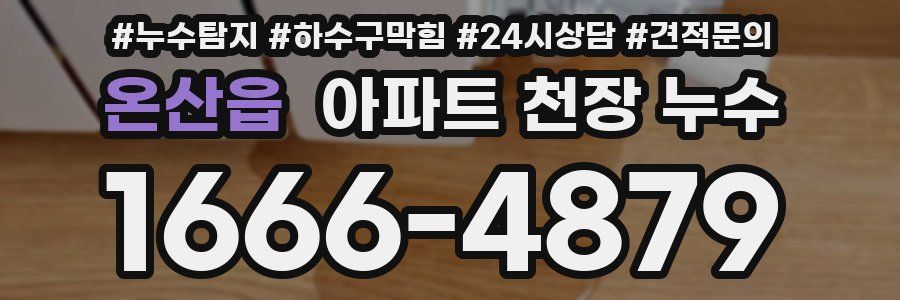 온산읍 아파트 천장 누수