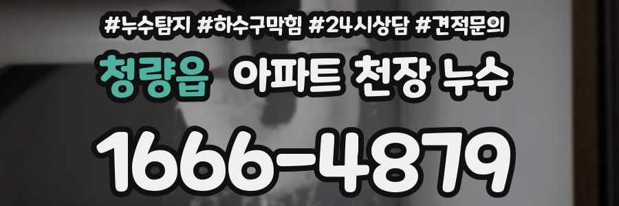 청량읍 아파트 천장 누수