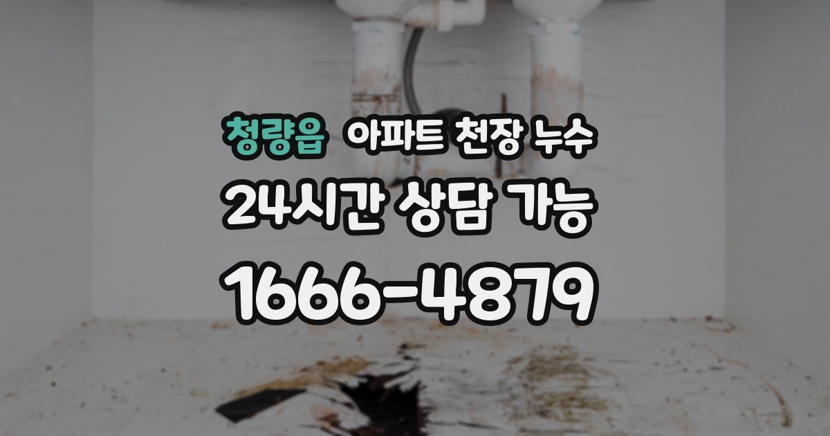 청량읍 아파트 천장 누수