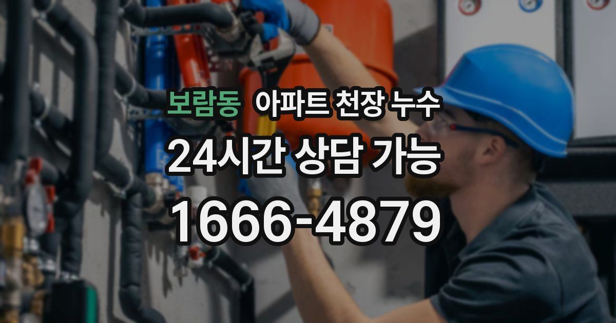 보람동 아파트 천장 누수