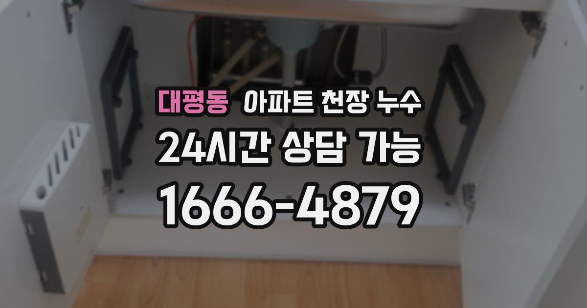 대평동 아파트 천장 누수