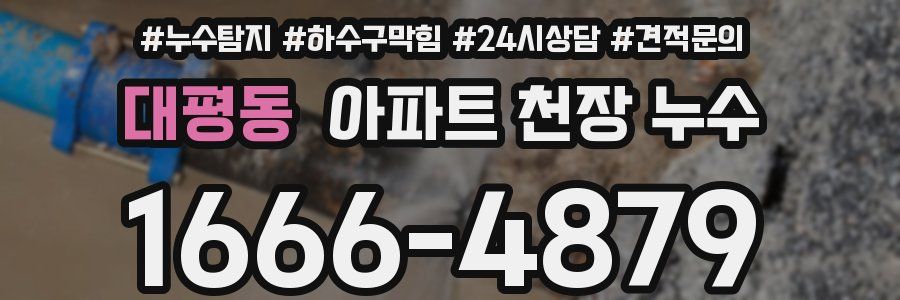 대평동 아파트 천장 누수