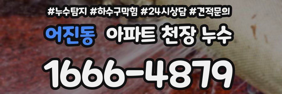 어진동 아파트 천장 누수