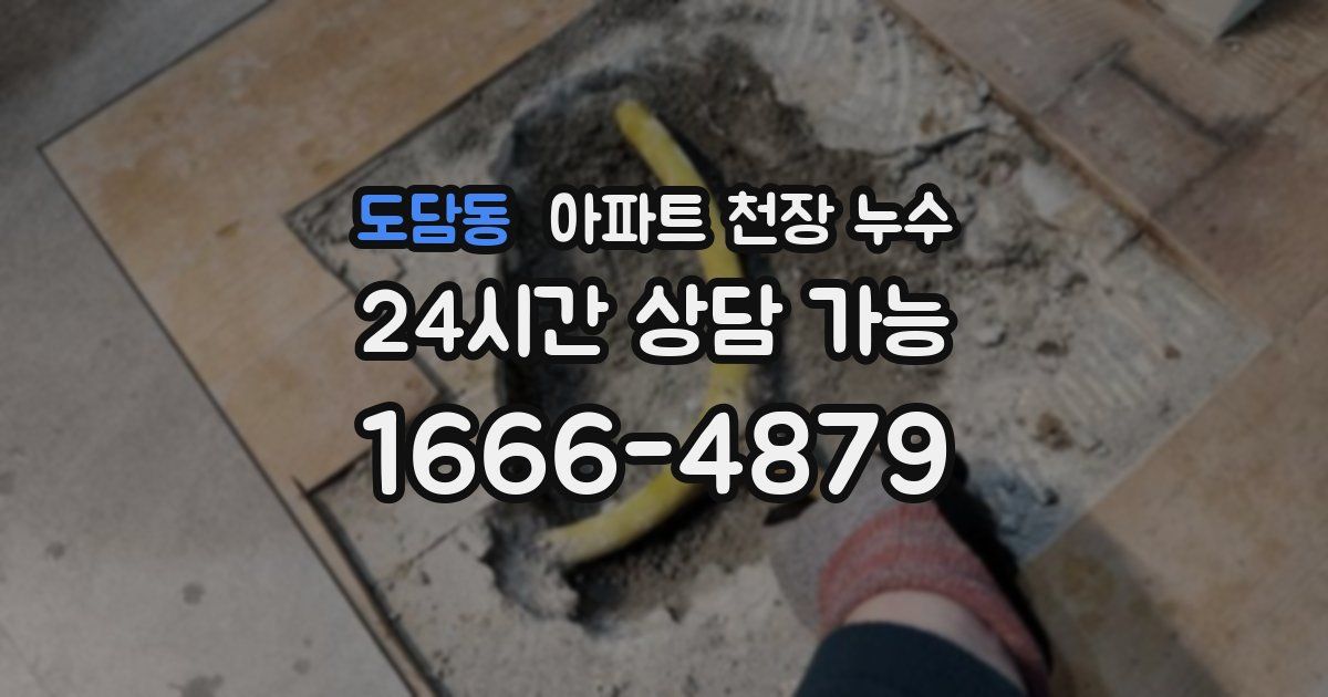 도담동 아파트 천장 누수