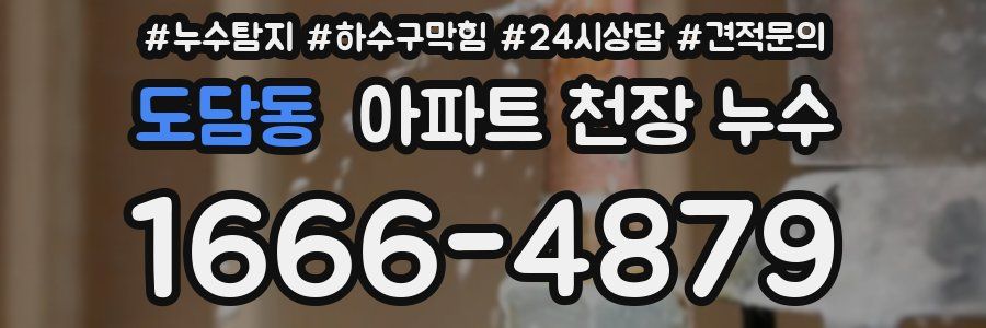 도담동 아파트 천장 누수