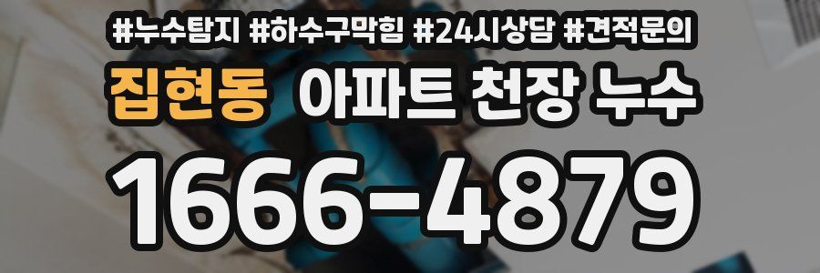 집현동 아파트 천장 누수