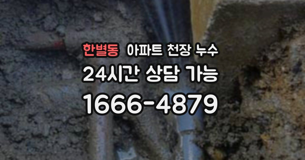 한별동 아파트 천장 누수