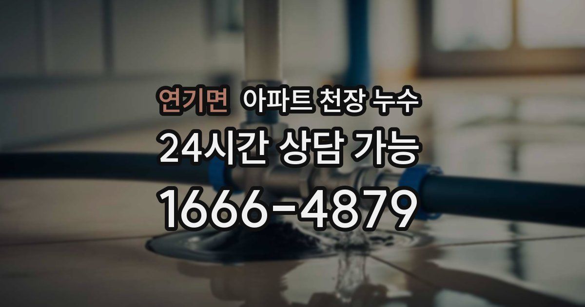 연기면 아파트 천장 누수