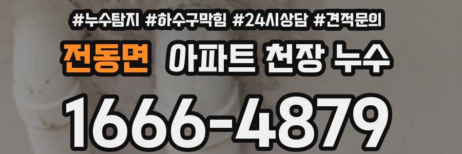 전동면 아파트 천장 누수