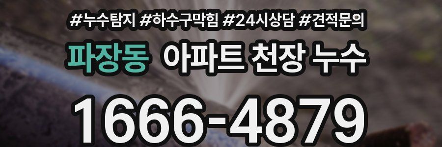 파장동 아파트 천장 누수