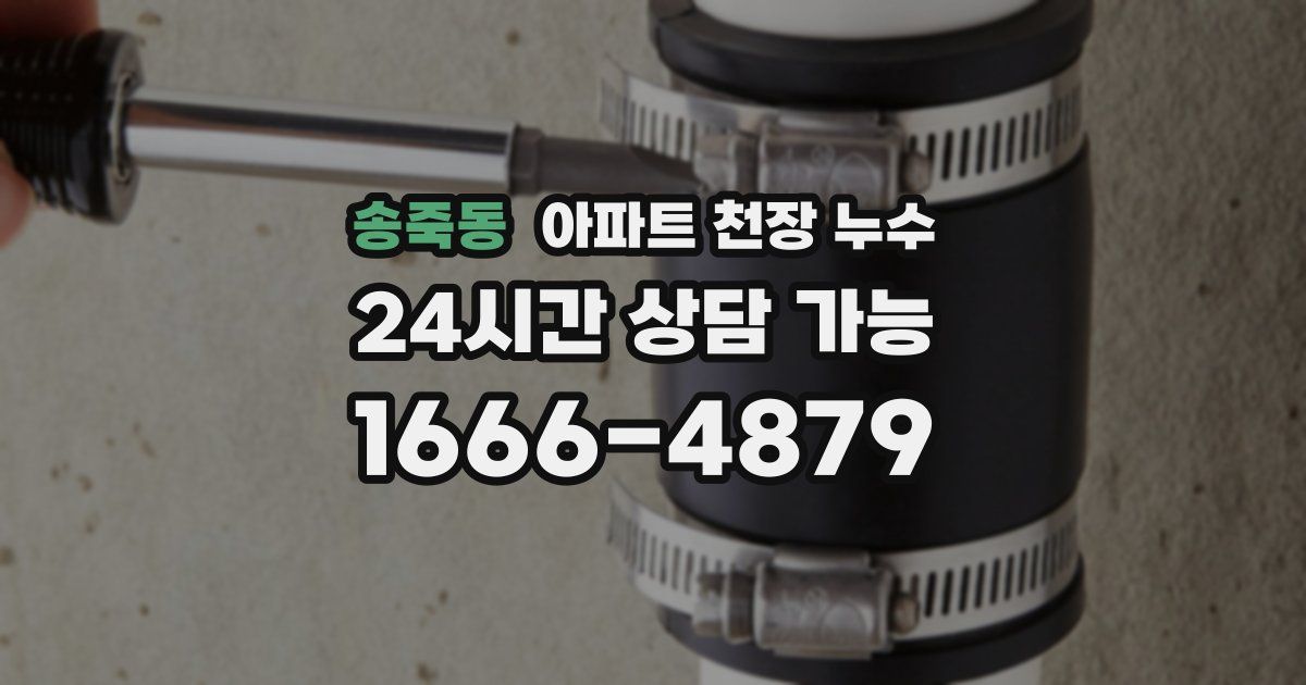 송죽동 아파트 천장 누수