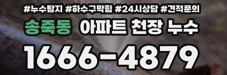 송죽동 아파트 천장 누수