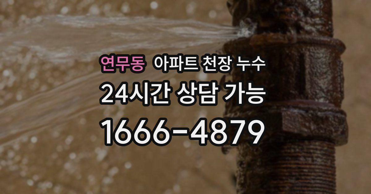 연무동 아파트 천장 누수