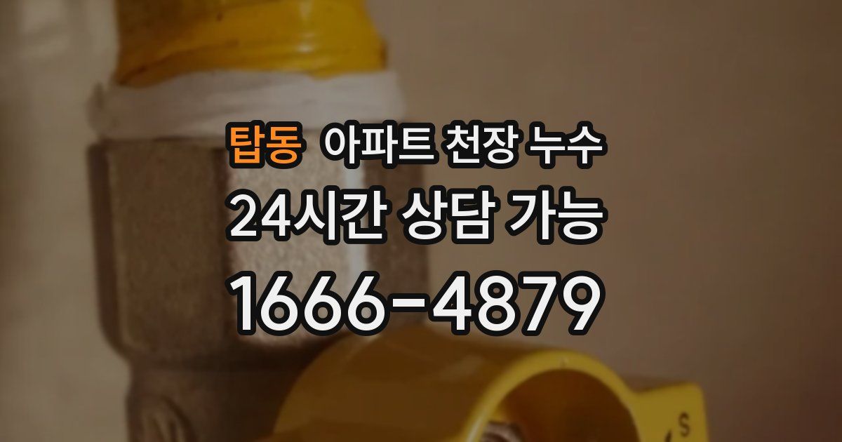 탑동 아파트 천장 누수