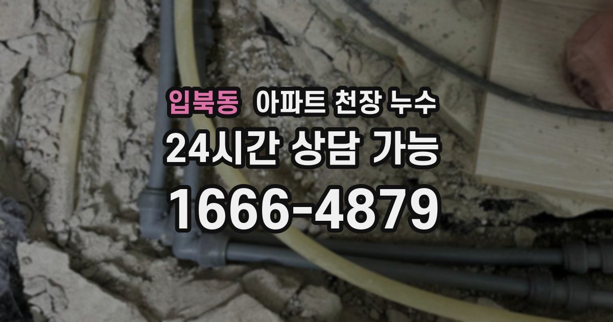 입북동 아파트 천장 누수