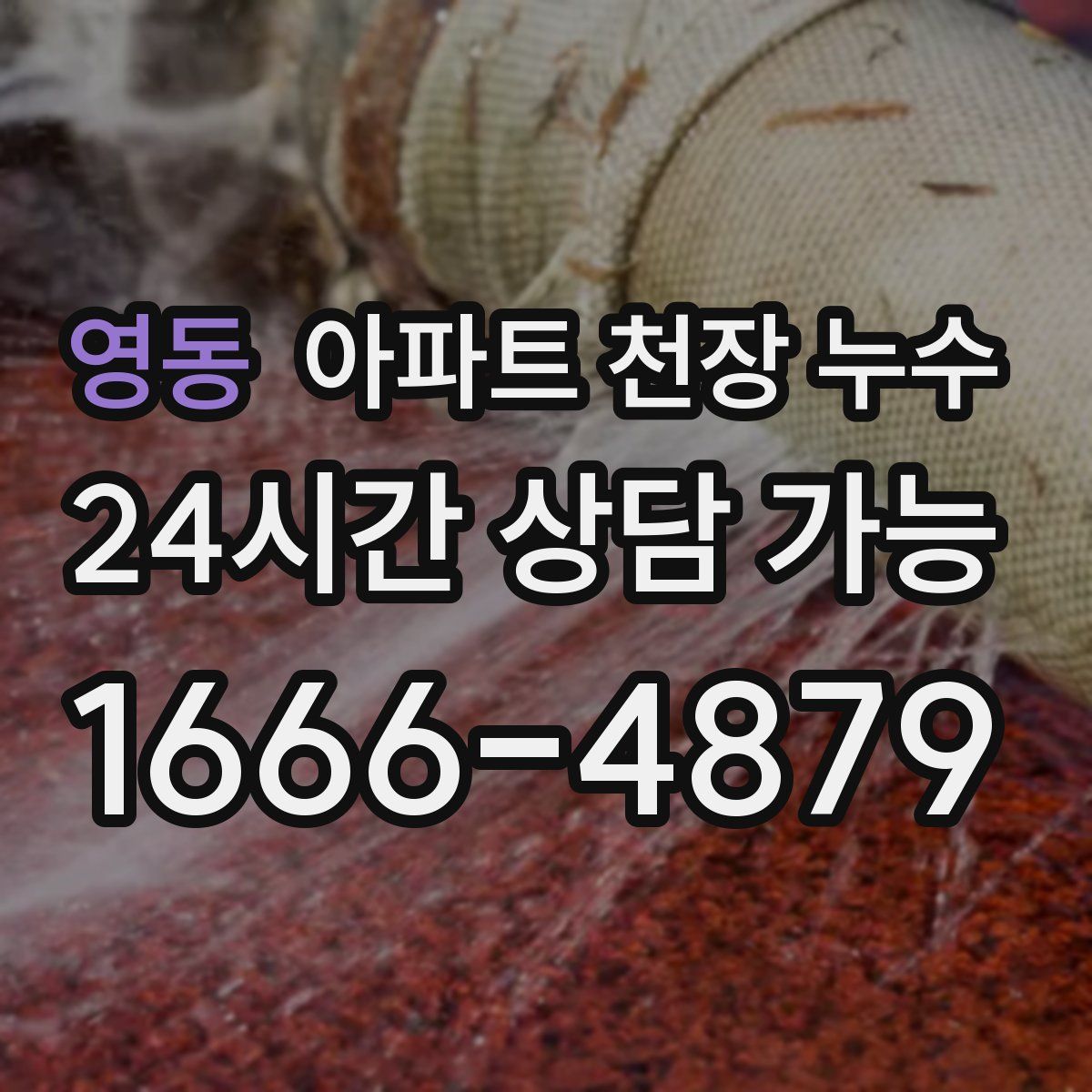 영동 아파트 천장 누수